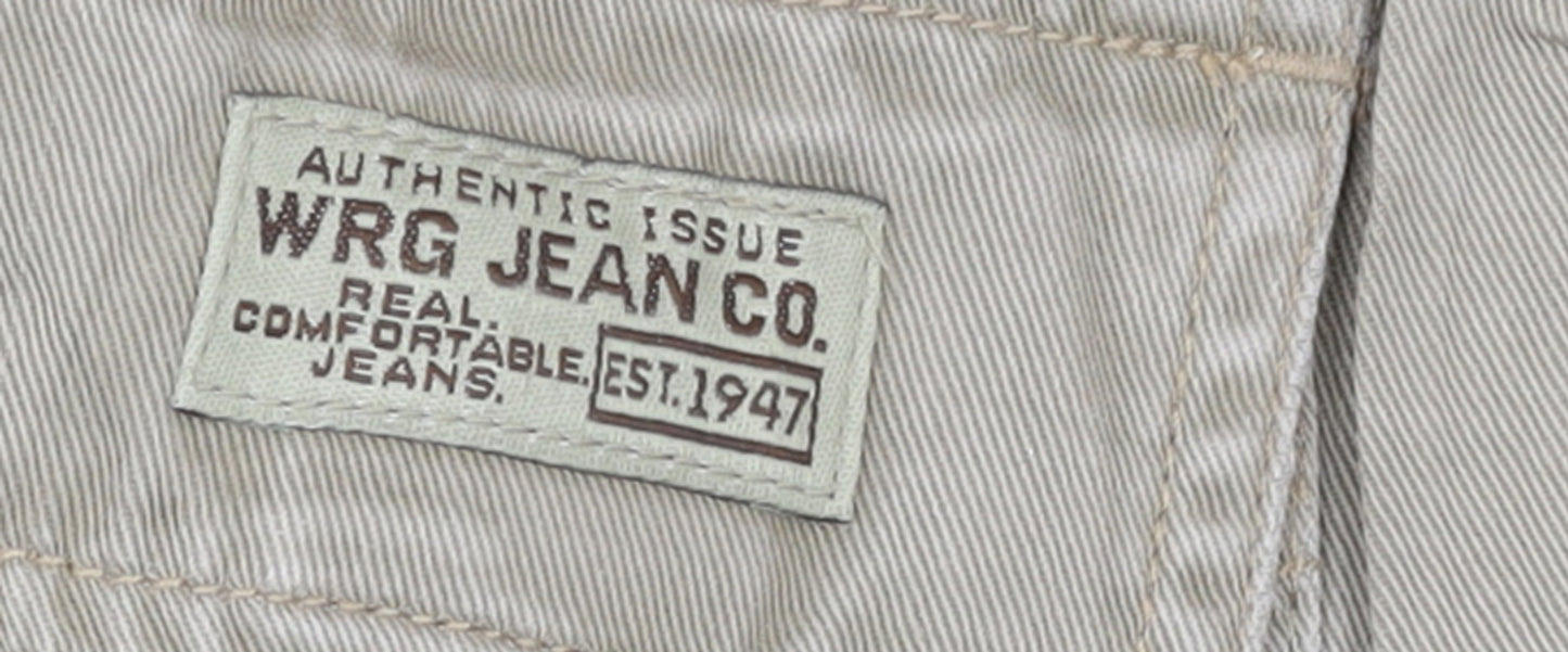 WRG Jean Co Men Beige Cargo Shorts Size 40 Cotton Casual