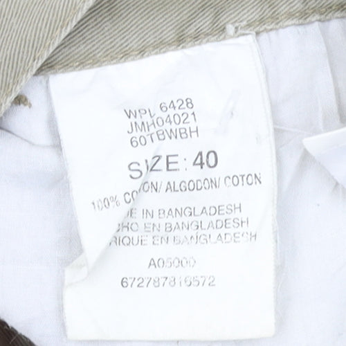 WRG Jean Co Men Beige Cargo Shorts Size 40 Cotton Casual