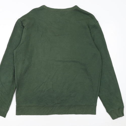 Lee Men’s Green Logo Pullover Sweatshirt Size M