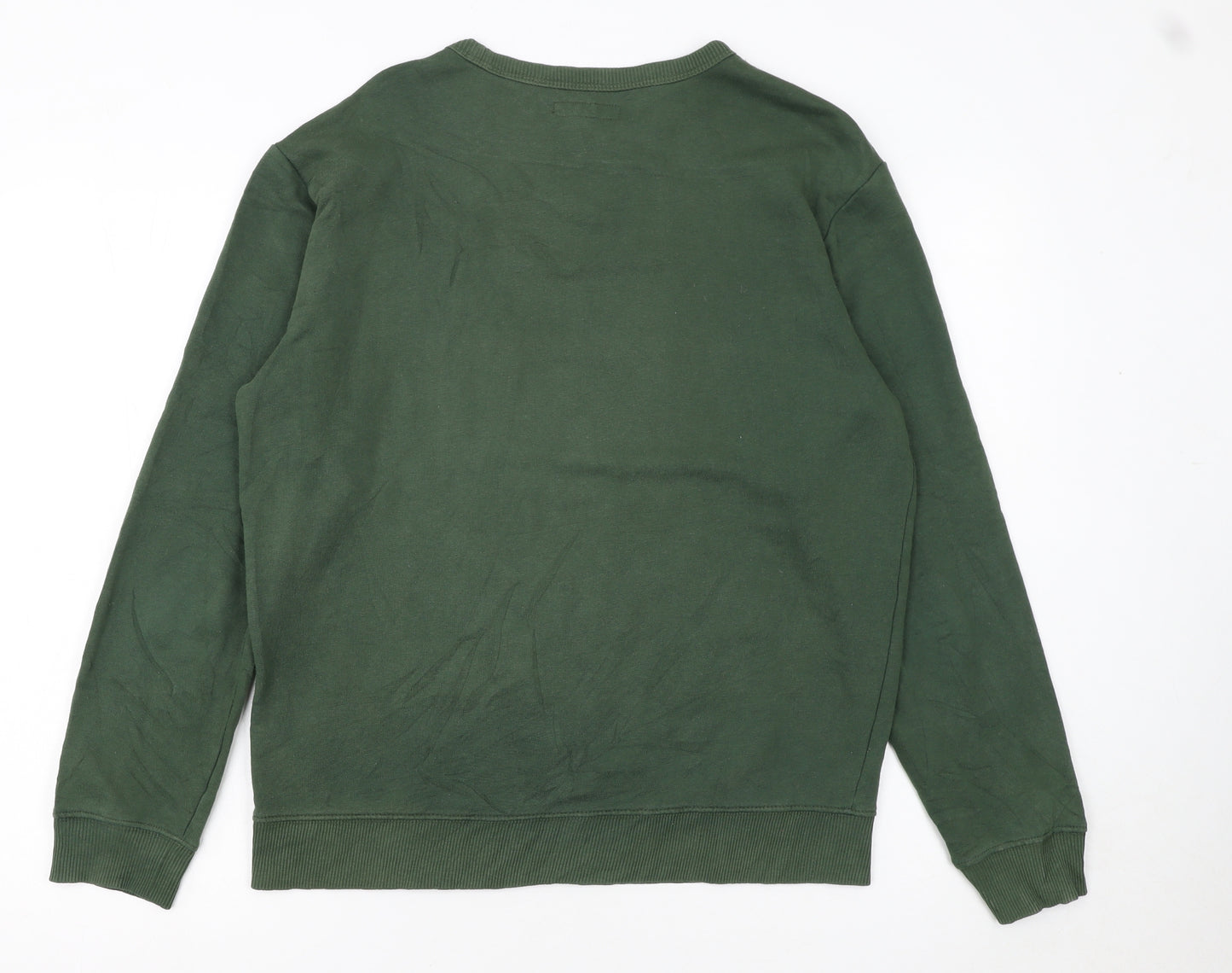 Lee Men’s Green Logo Pullover Sweatshirt Size M