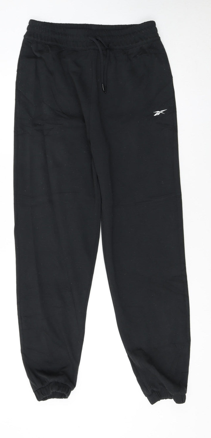 Reebok Men's Black Jogger Sweatpants M Regular Fit Activewear Trousers