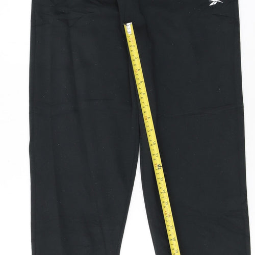 Reebok Men's Black Jogger Sweatpants M Regular Fit Activewear Trousers