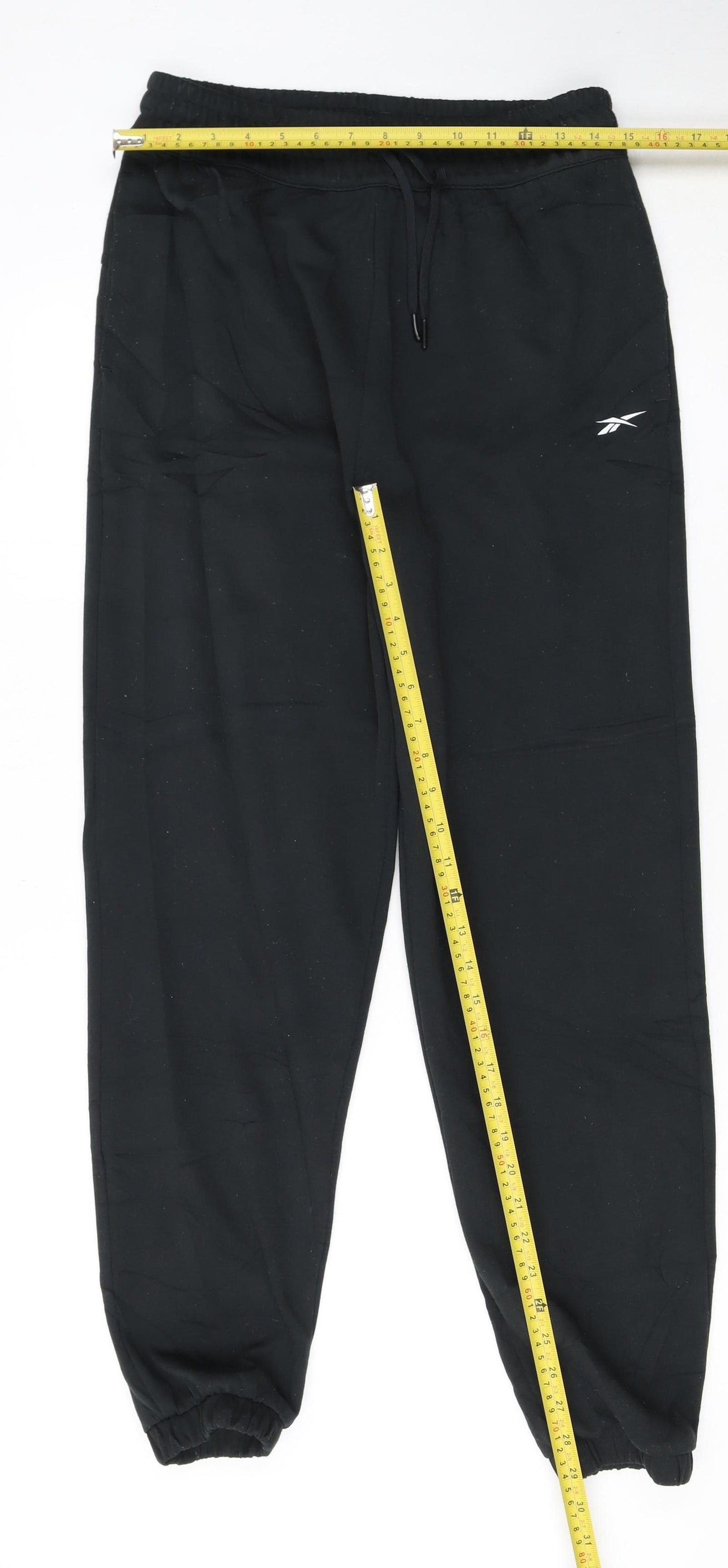 Reebok Men's Black Jogger Sweatpants M Regular Fit Activewear Trousers