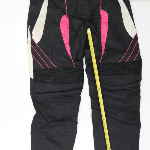 Turin Women’s Black Motorcycle Snow Pants Size 18 Waterproof Cordura
