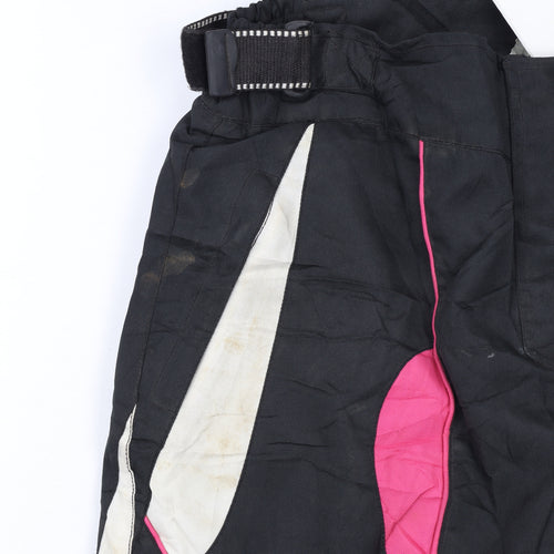 Turin Women’s Black Motorcycle Snow Pants Size 18 Waterproof Cordura
