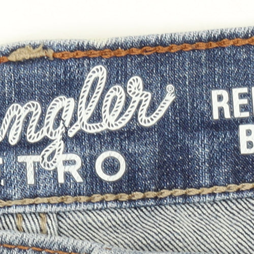 Wrangler Men Blue 38x30 Relaxed Bootcut Denim Jeans