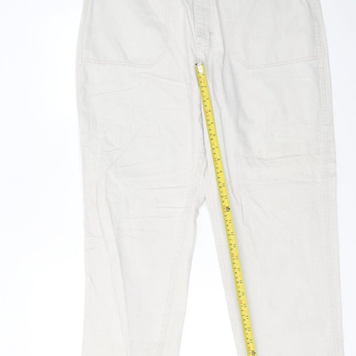 Lee Women's Beige Petite Size 16 Straight Cotton Jeans