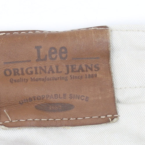 Lee Women's Beige Petite Size 16 Straight Cotton Jeans