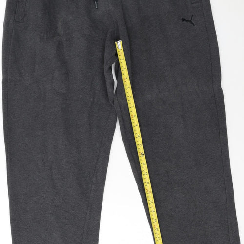 Puma Men's Black XL Fleece Lined Sweatpants Joggers