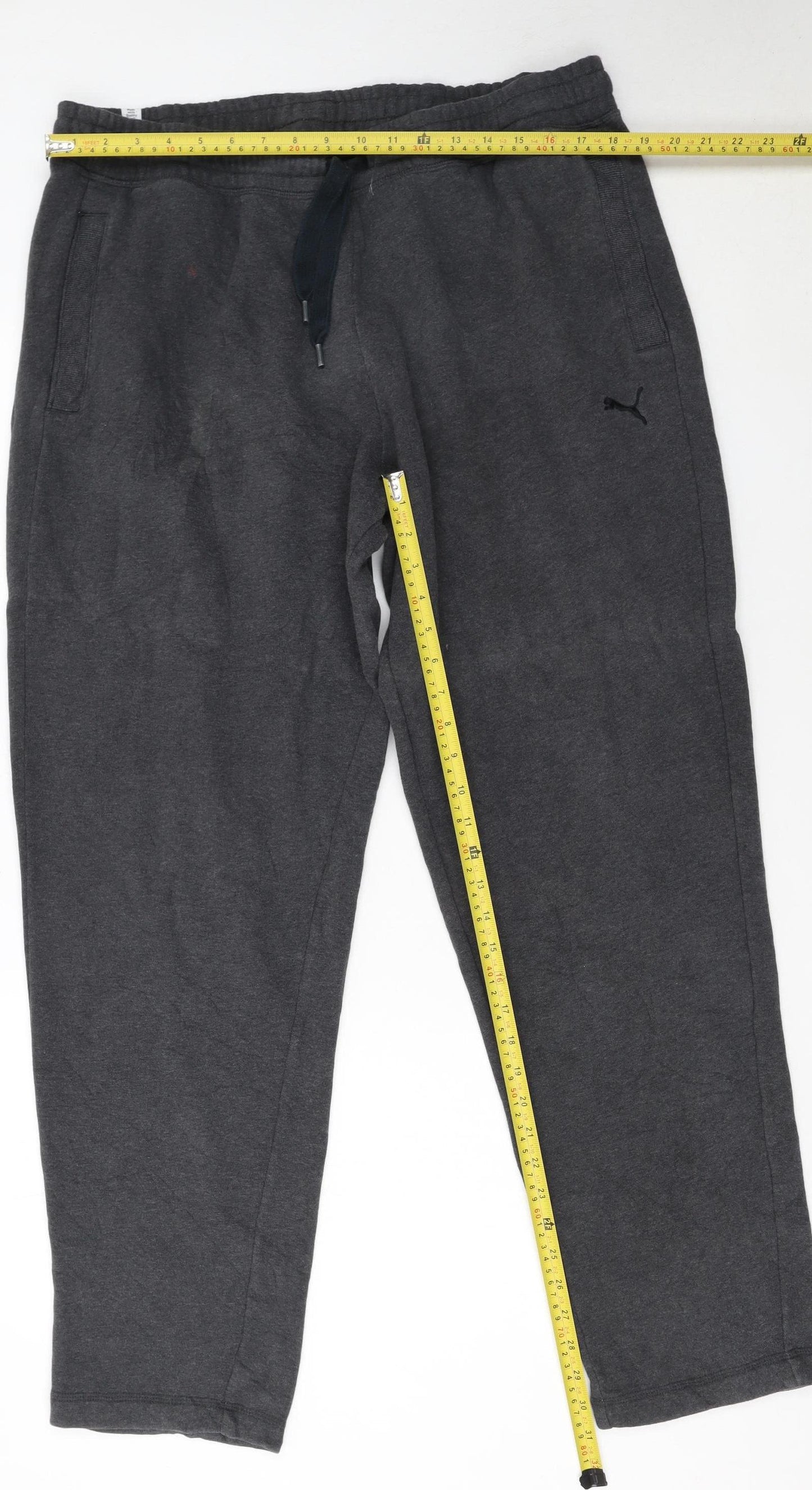 Puma Men's Black XL Fleece Lined Sweatpants Joggers