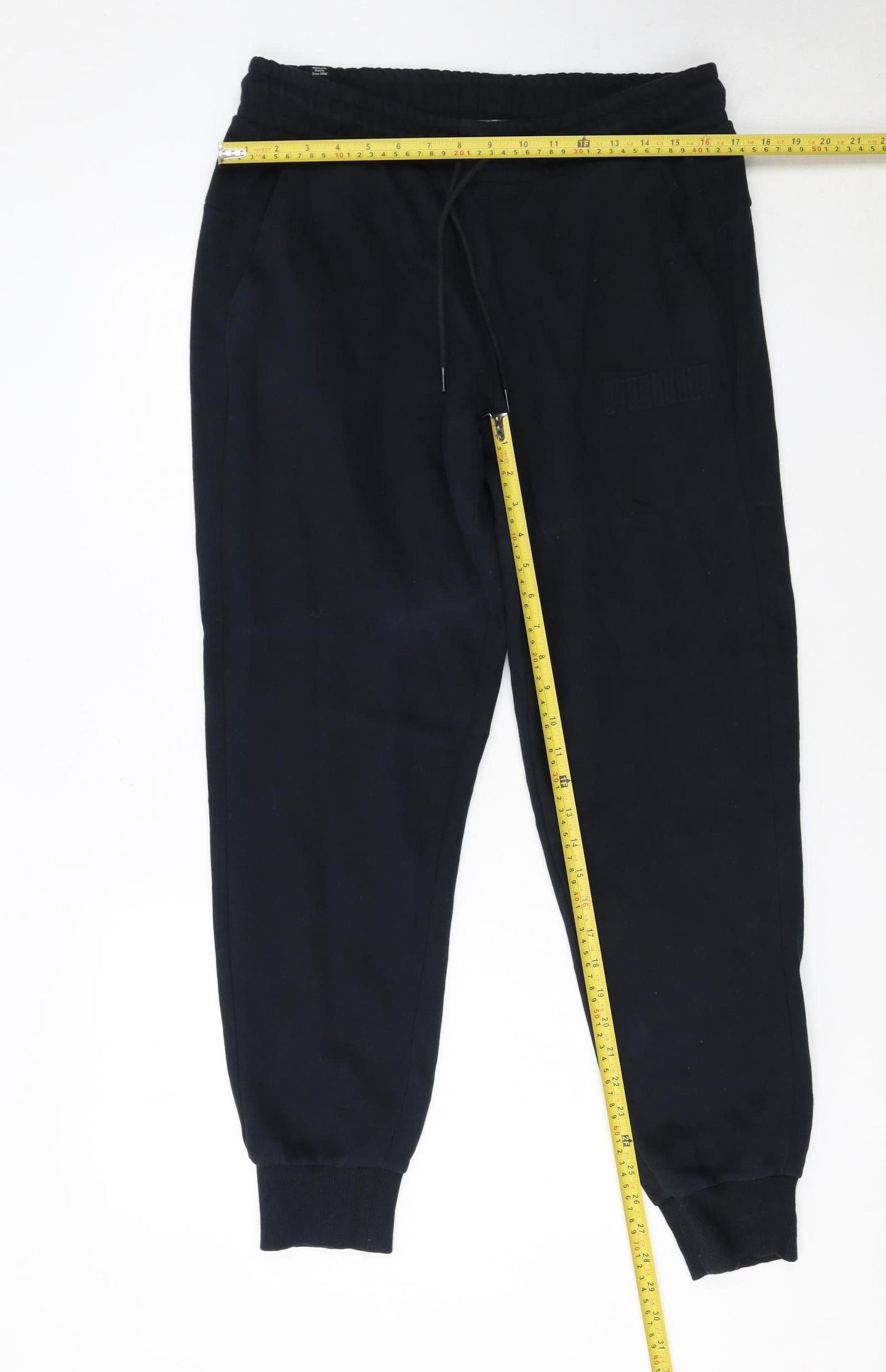 Puma Men's Black Jogger Sweatpants L Regular Fit Casual Trousers