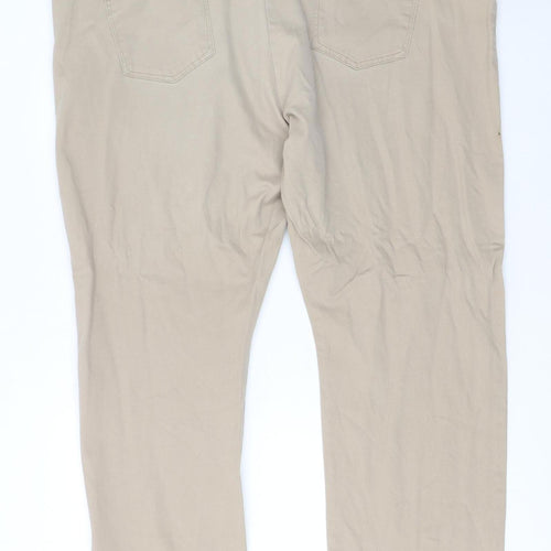 Wrangler Men's Beige Chino Trousers Size 44 Straight Fit