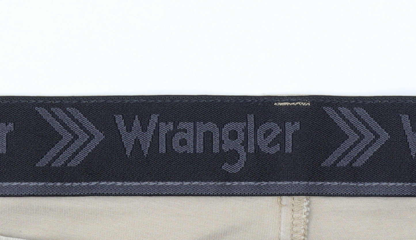 Wrangler Men's Beige Chino Trousers Size 44 Straight Fit