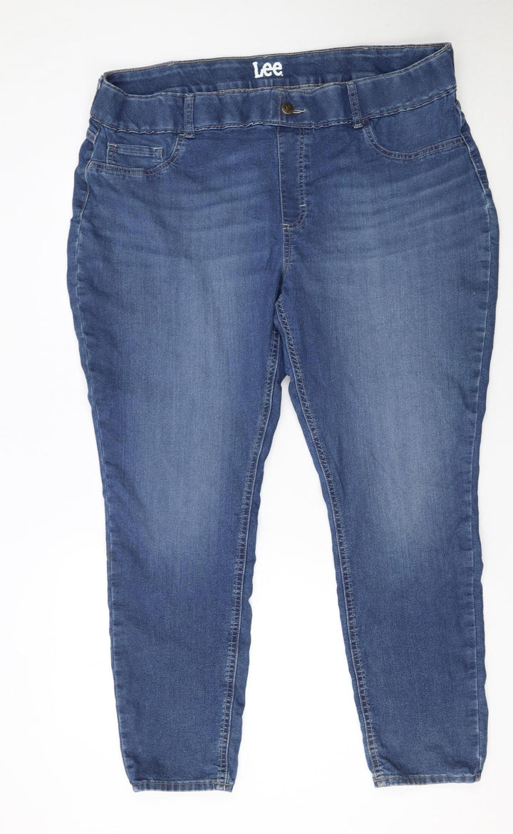 Lee Women Blue Skinny Stretch Denim Jeans Size 2XL