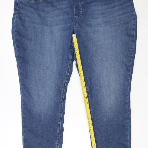 Lee Women Blue Skinny Stretch Denim Jeans Size 2XL