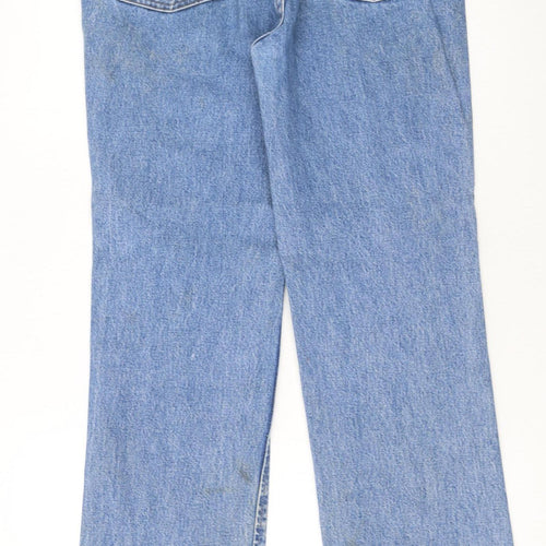 Wrangler Women's Blue Straight Slim Fit Denim Jeans Size 14