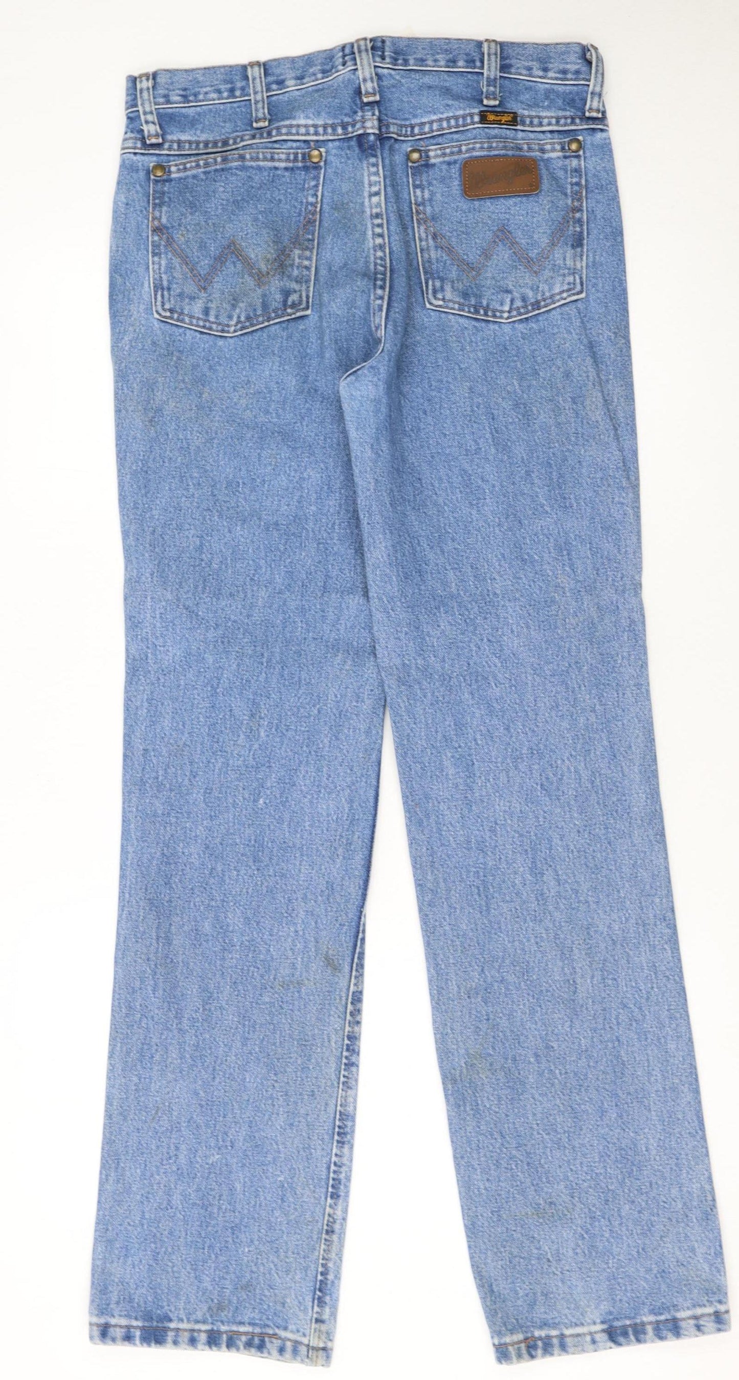 Wrangler Women's Blue Straight Slim Fit Denim Jeans Size 14