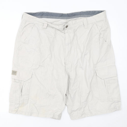 Wrangler Men's Beige Cargo Shorts 40in Cotton Lightweight Summer