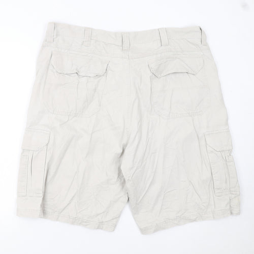 Wrangler Men's Beige Cargo Shorts 40in Cotton Lightweight Summer