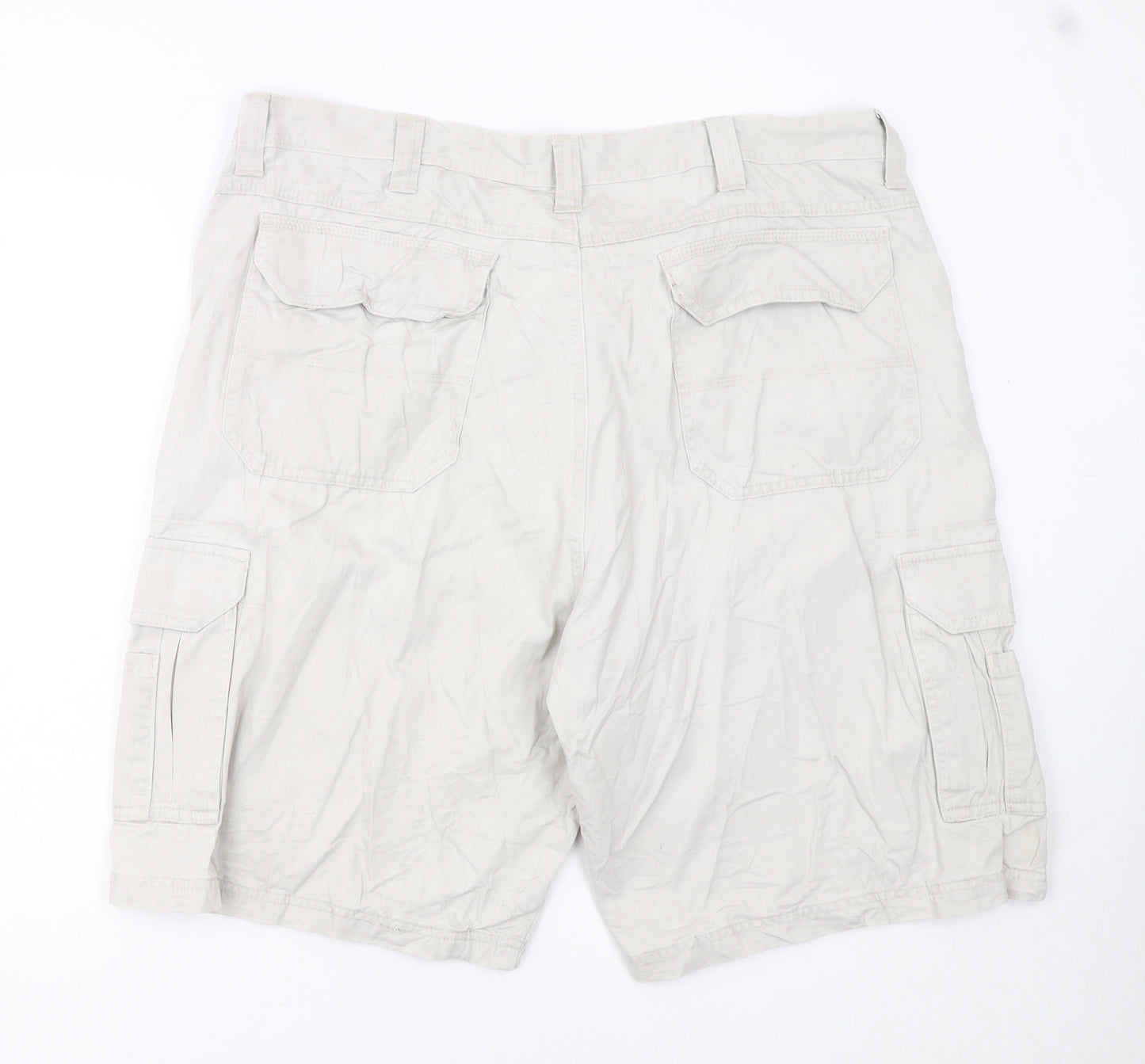 Wrangler Men's Beige Cargo Shorts 40in Cotton Lightweight Summer