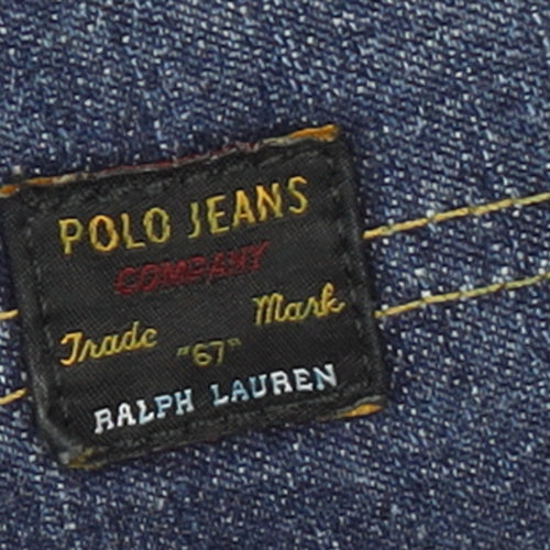 Ralph Lauren Womens Blue Straight-Leg Jeans Size 16 Regular Fit