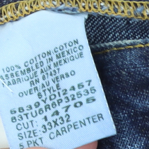 Ralph Lauren Womens Blue Straight-Leg Jeans Size 16 Regular Fit