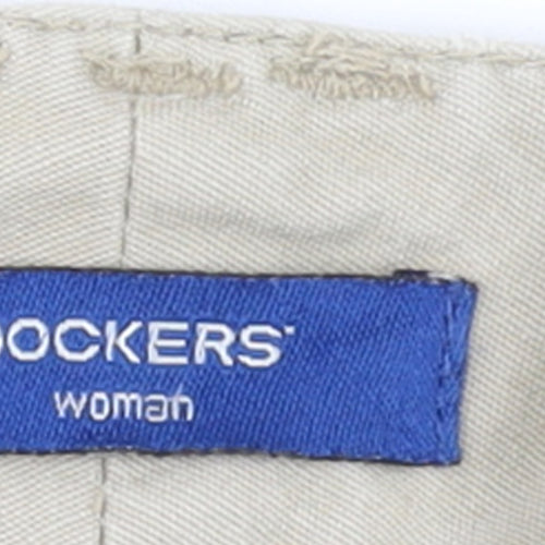 Dockers Women’s Beige Cargo Twill Capri Trousers Size 18 Plus