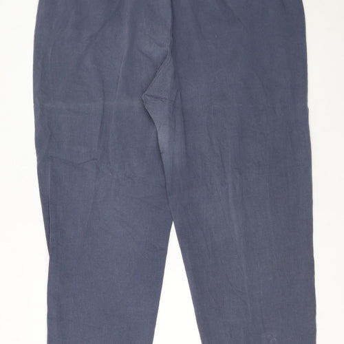 Lee Women's Blue Chino Cotton Stretch Trousers Size 18W