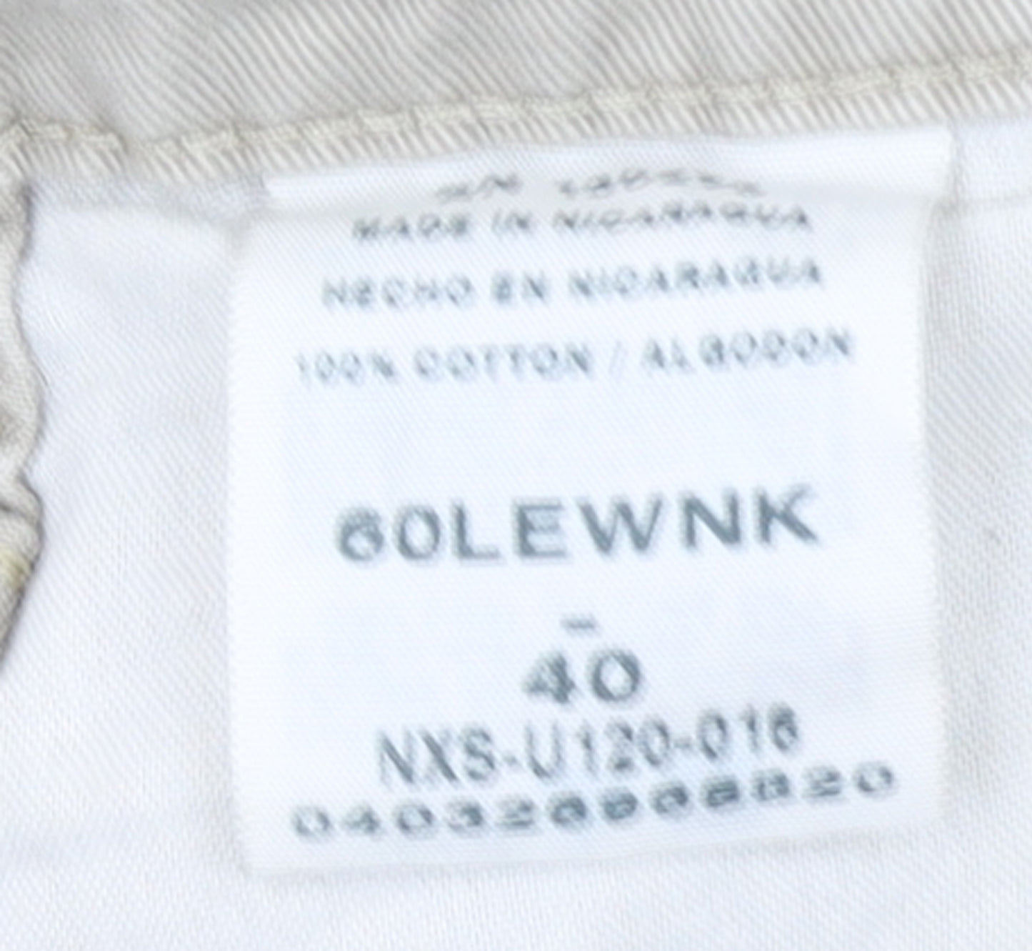 Wrangler Men's Beige Cargo Shorts Size 40 Cotton Canvas Casual