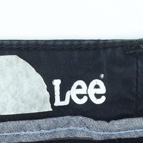 Lee Women's Blue Petite Chino Trousers Size 6 Regular Fit