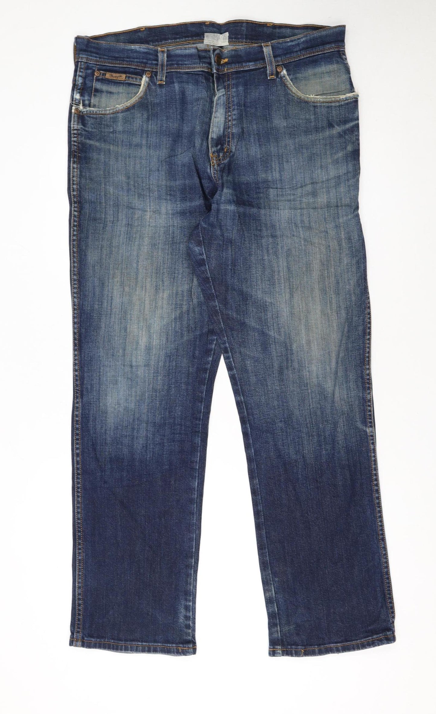 Wrangler Men’s Blue Texas Stretch Straight Jeans W36 L30