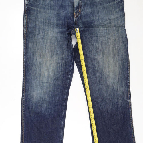 Wrangler Men’s Blue Texas Stretch Straight Jeans W36 L30