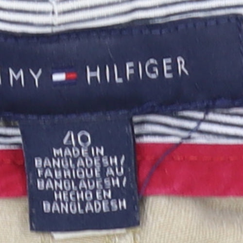 Tommy Hilfiger Men Beige Cargo Shorts Size 40 Cotton Casual