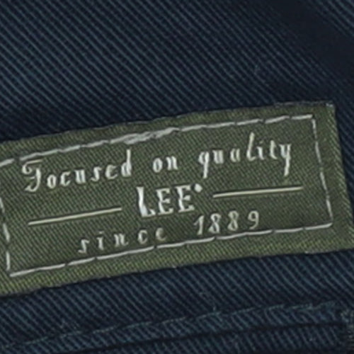 Lee Men's Blue 42x32 Regular Fit Cotton Chino Trousers