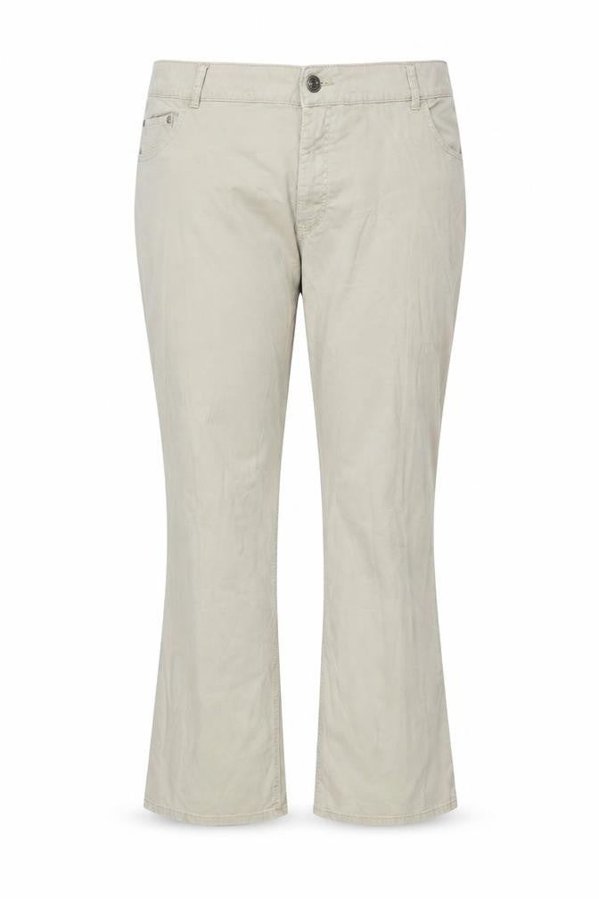 Lee Riders Women's Beige Mid Rise Bootcut Cotton Stretch Trousers 26W