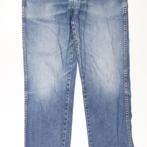 Wrangler Men's Blue Texas Stretch Straight Jeans W33 L30