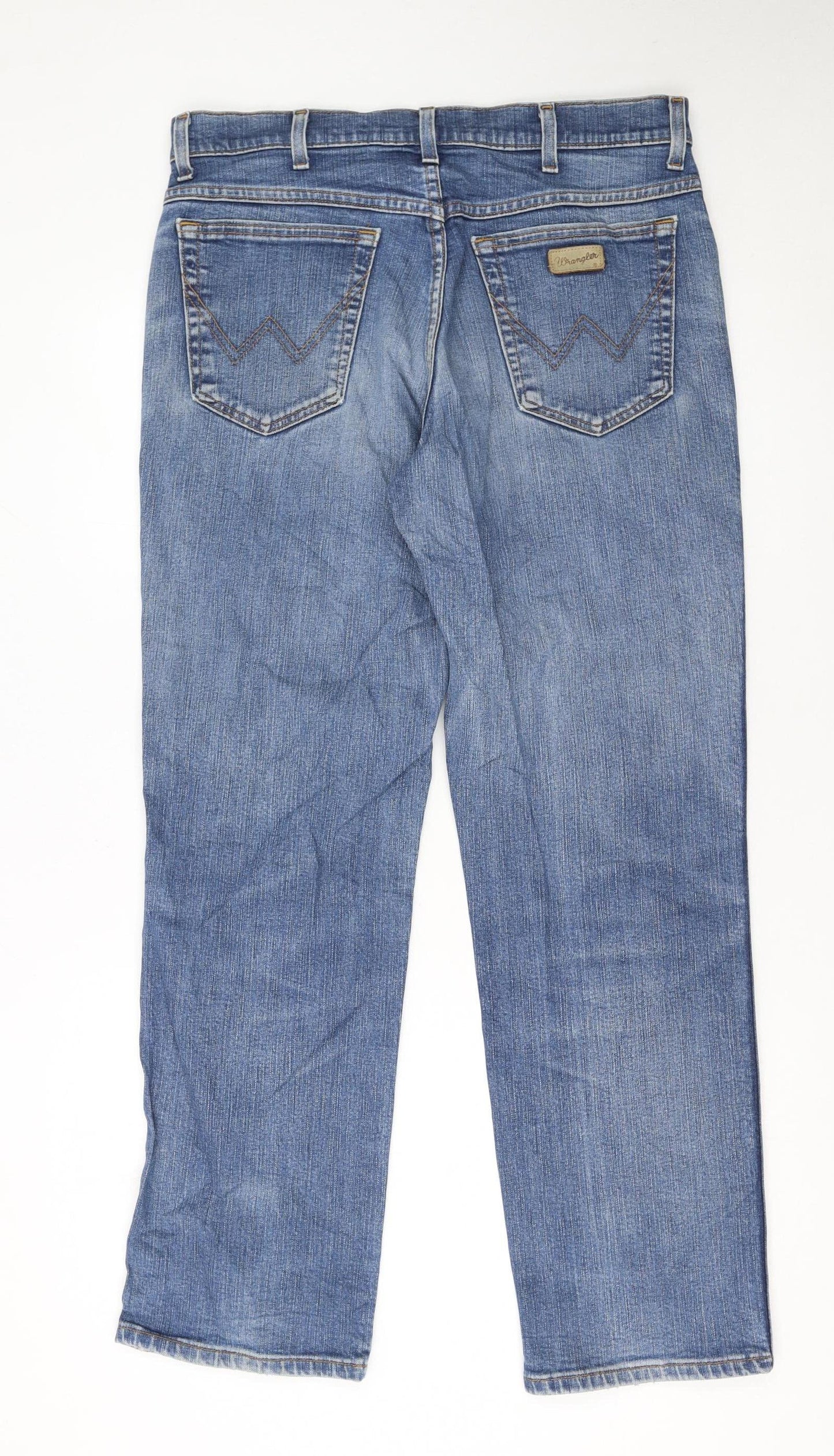 Wrangler Men's Blue Texas Stretch Straight Jeans W33 L30