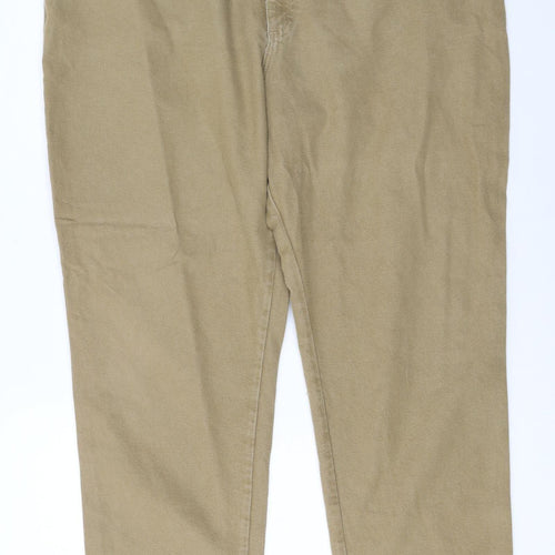 Lee Women's Beige Straight Leg Jeans Size 20W Plus Mid Rise Denim