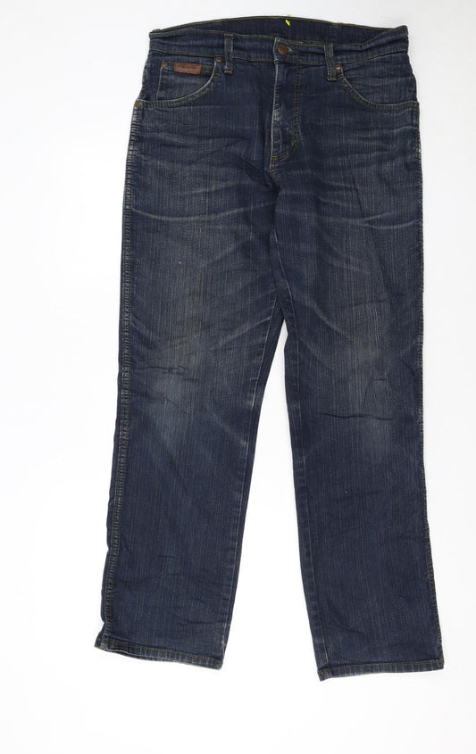 Wrangler Men’s Blue Texas Stretch Straight Jeans W31 L30