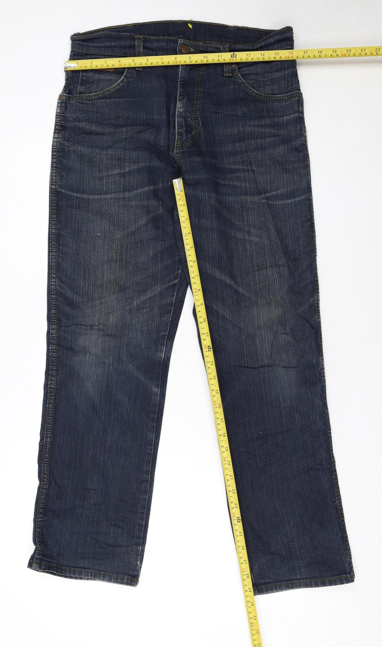 Wrangler Men’s Blue Texas Stretch Straight Jeans W31 L30