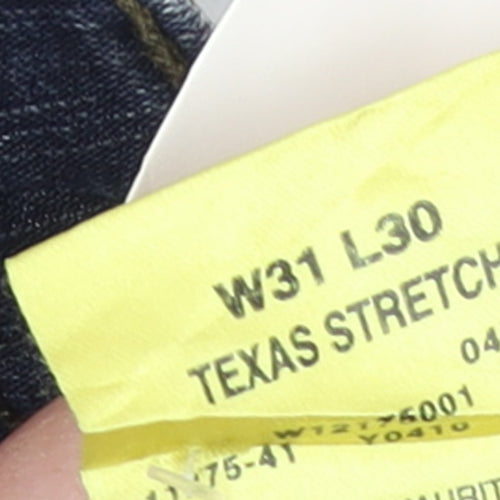 Wrangler Men’s Blue Texas Stretch Straight Jeans W31 L30