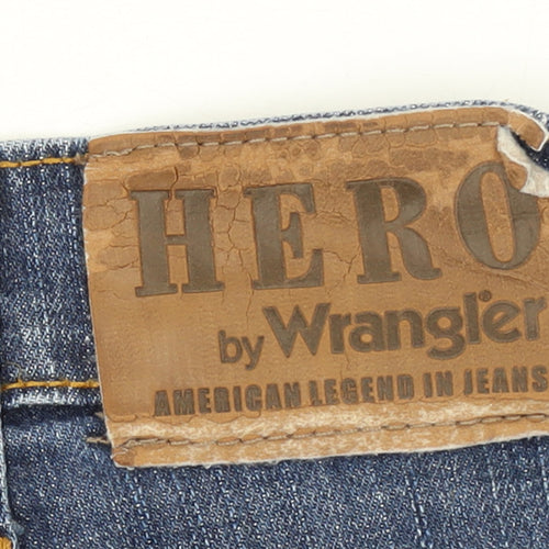 Wrangler Men's Blue Regular Fit Straight Leg Denim Jeans W38 L34