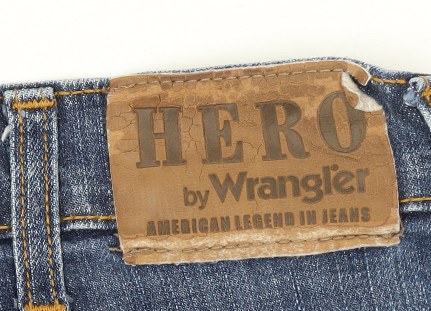 Wrangler Men's Blue Regular Fit Straight Leg Denim Jeans W38 L34