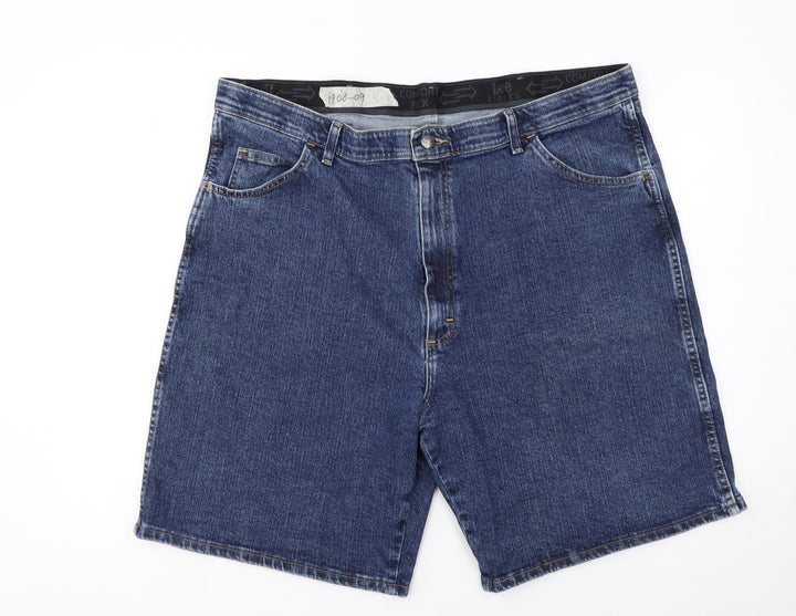 Lee Riders Men's Blue Denim Shorts Size 42 Regular Fit Casual