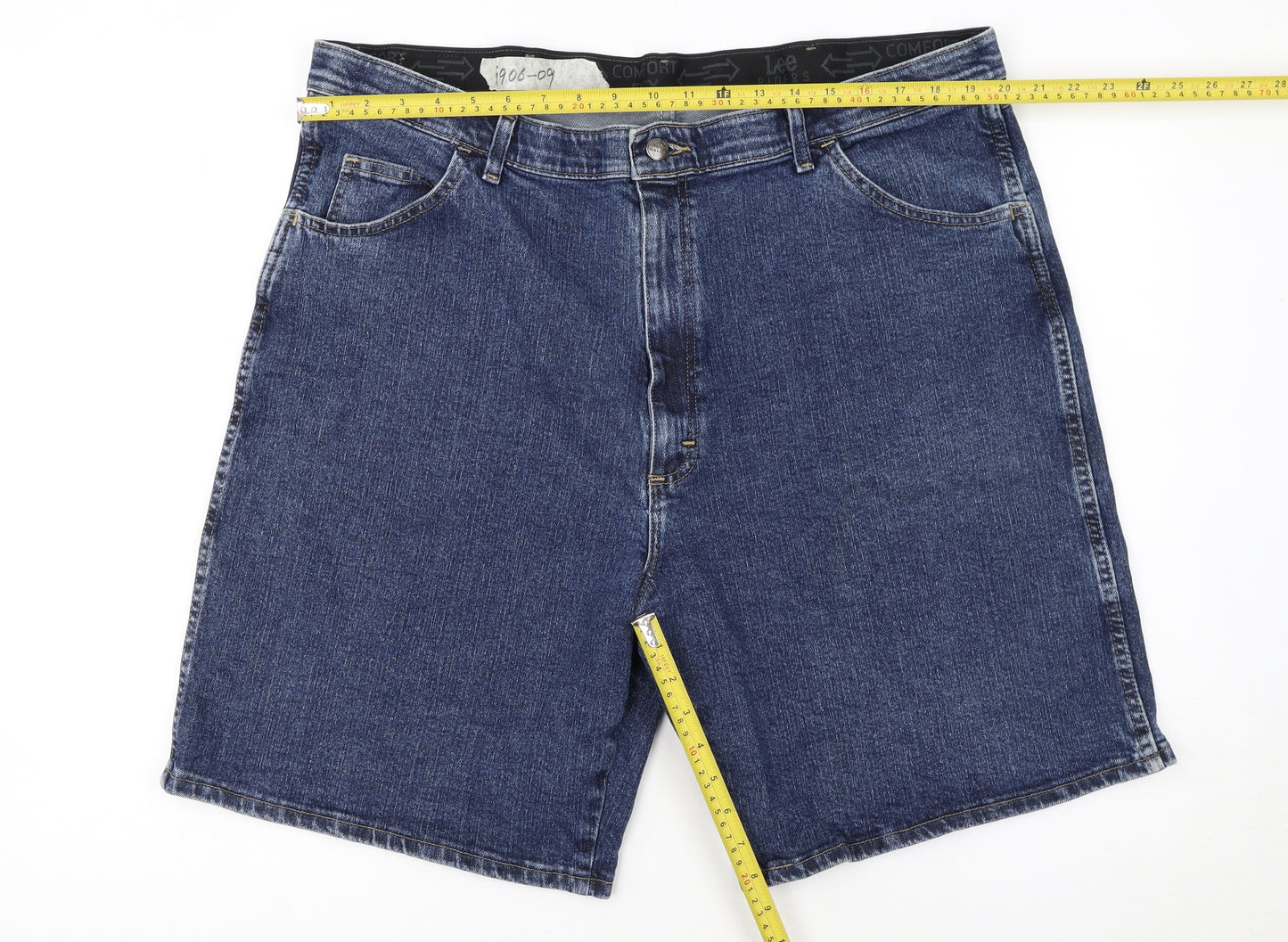 Lee Riders Men's Blue Denim Shorts Size 42 Regular Fit Casual
