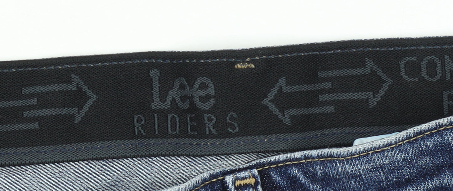 Lee Riders Men's Blue Denim Shorts Size 42 Regular Fit Casual