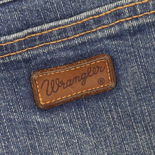 Wrangler Men's Blue Regular Fit Straight Denim Jeans 36x34