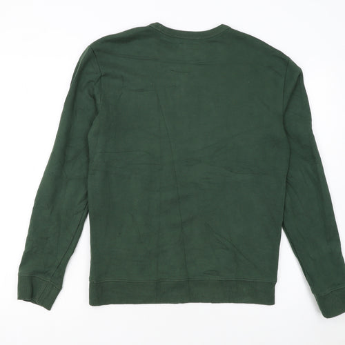 Lee Men’s Green Logo Crew Neck Sweatshirt Size S Pullover