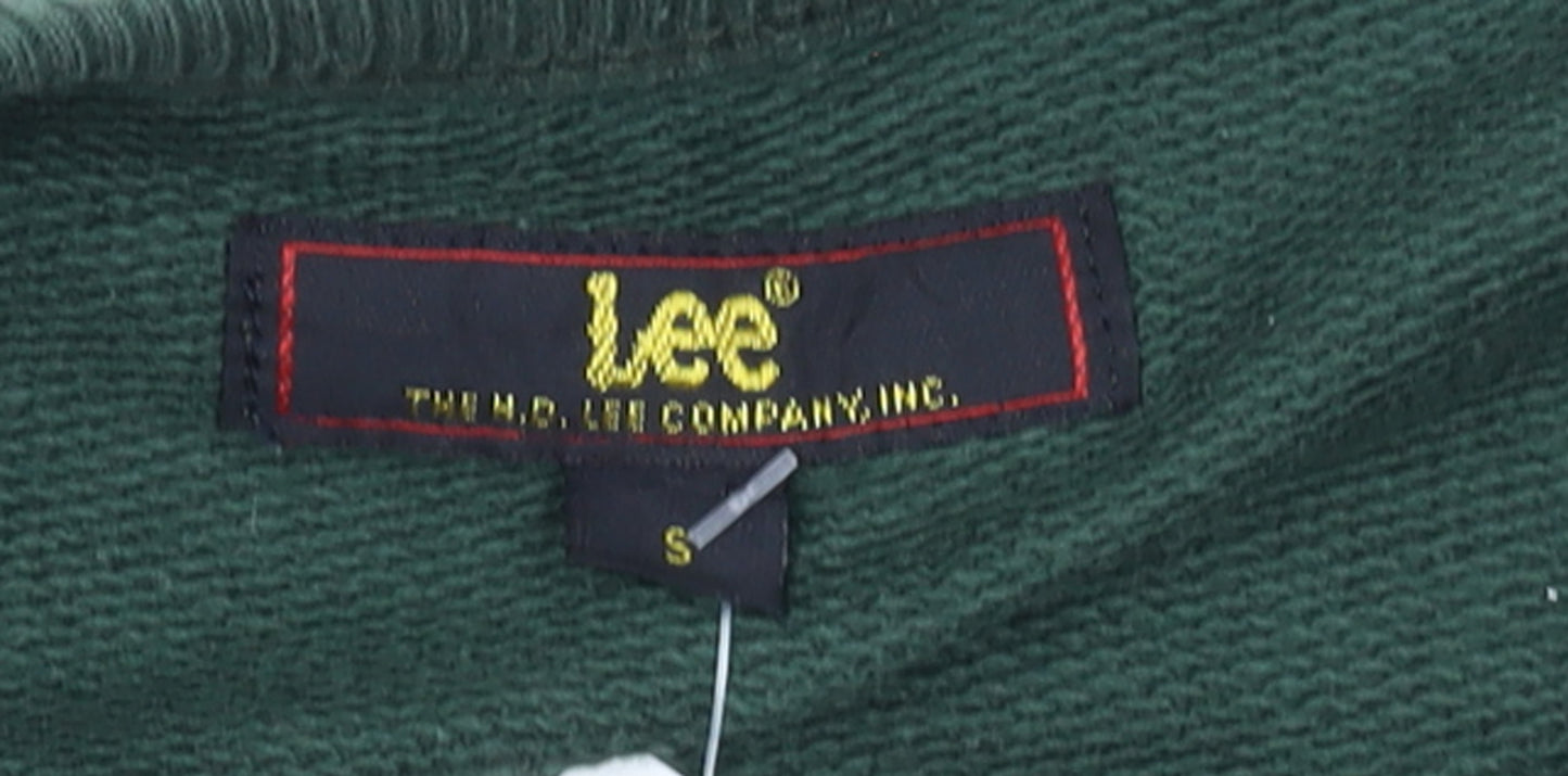 Lee Men’s Green Logo Crew Neck Sweatshirt Size S Pullover
