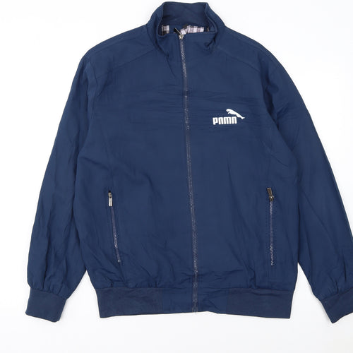 Puma Men's Blue XL Track Jacket Lightweight Zip Activewear